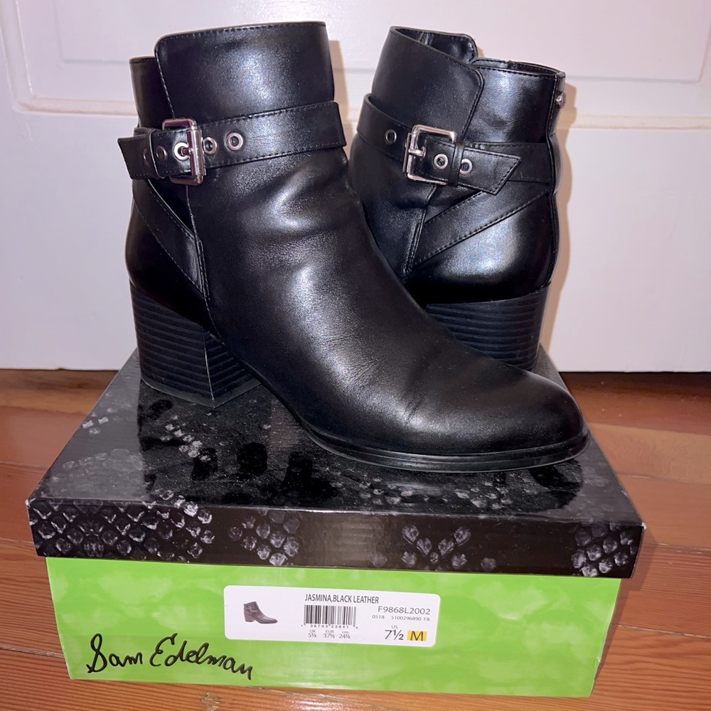Sam Edelman Black Leather size 7.5